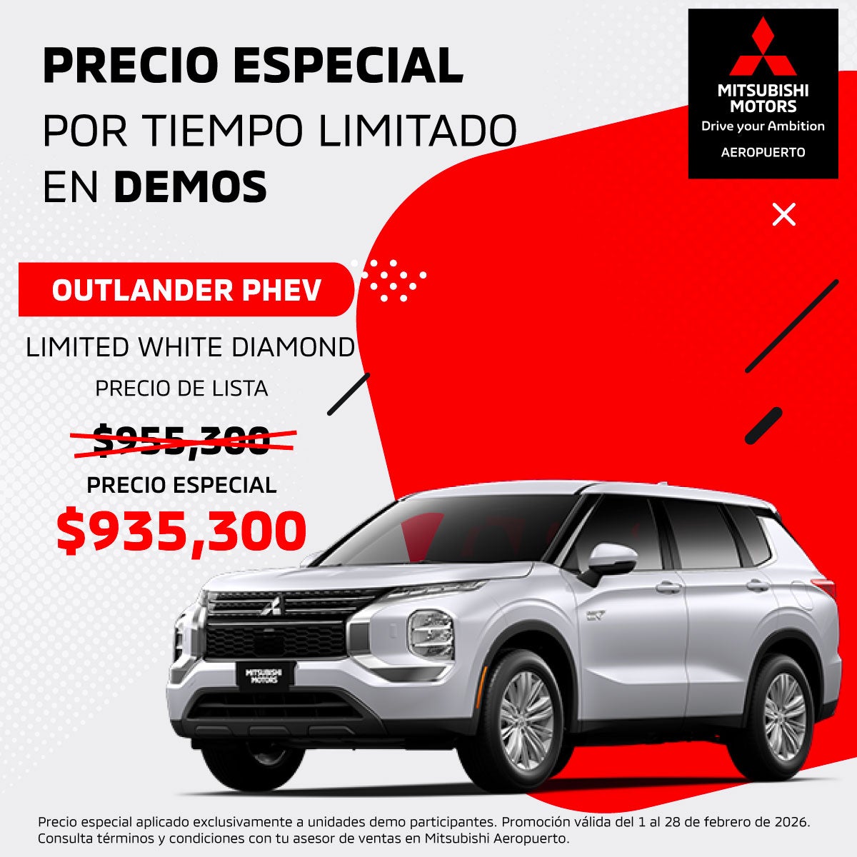 Outlander PHEV Limited 2025: Híbrido Enchufable de Lujo en Demo