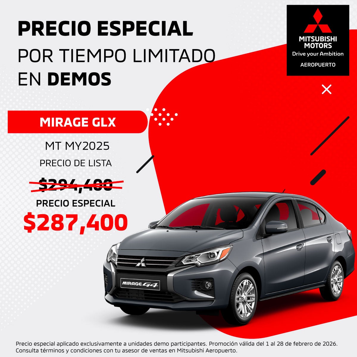 Mirage GLX 2025: Eficiencia en Demo