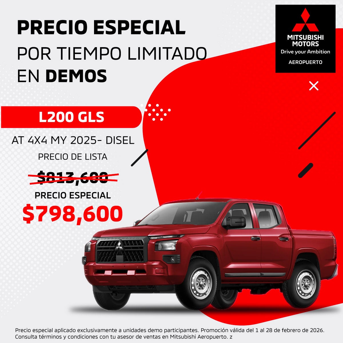 L200 GLS 2025: Poder y Ahorro en Demo 4x4